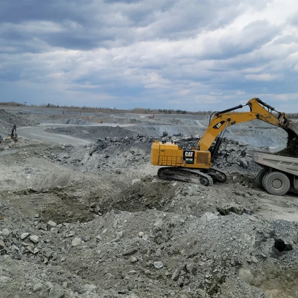 Mine Barnat, Décapage et remblai