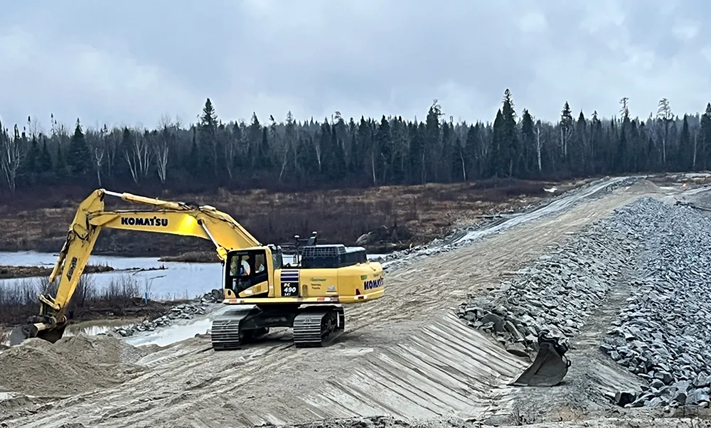 Mine Hemlo, construction civile