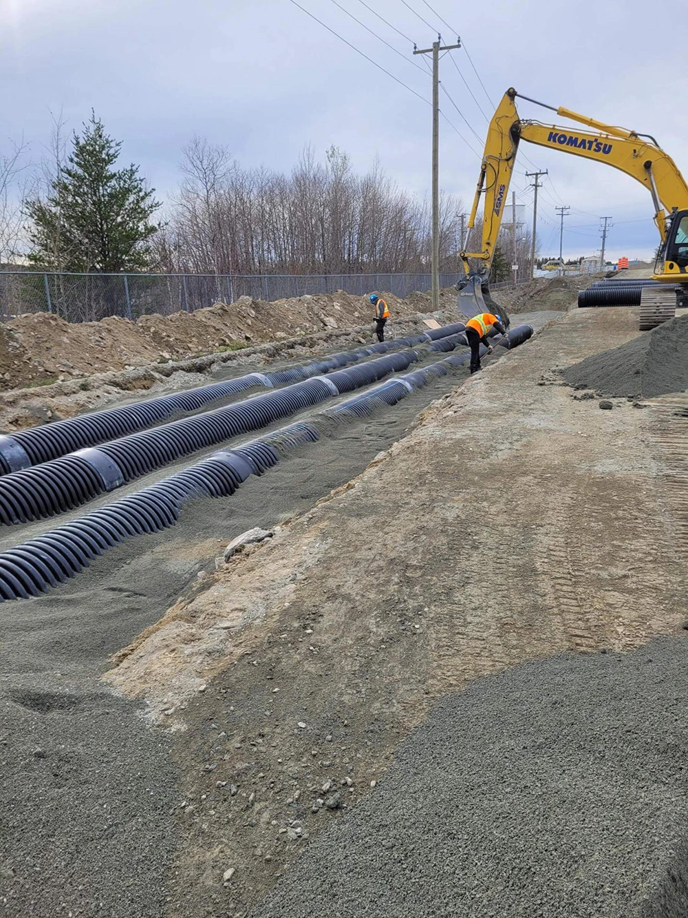 Mine Lamaque Sigma, travaux civil