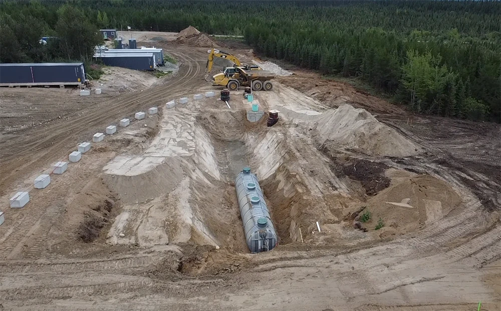 Mine Lamaque - Site Triangle, Travaux civils