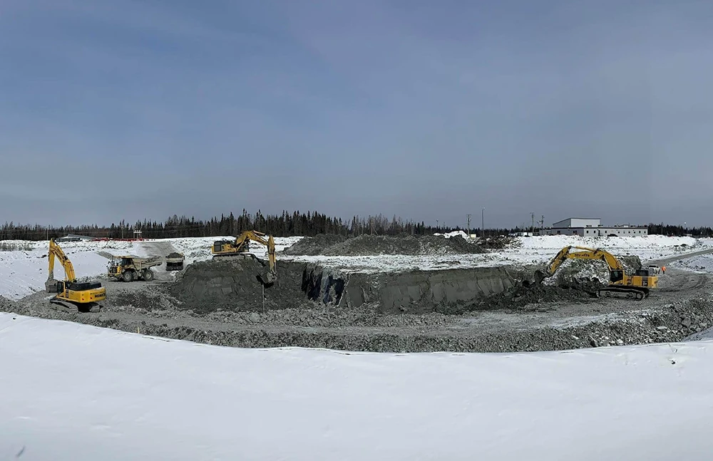 Mine Odyssey, Excavation chevalement et salle des treuils