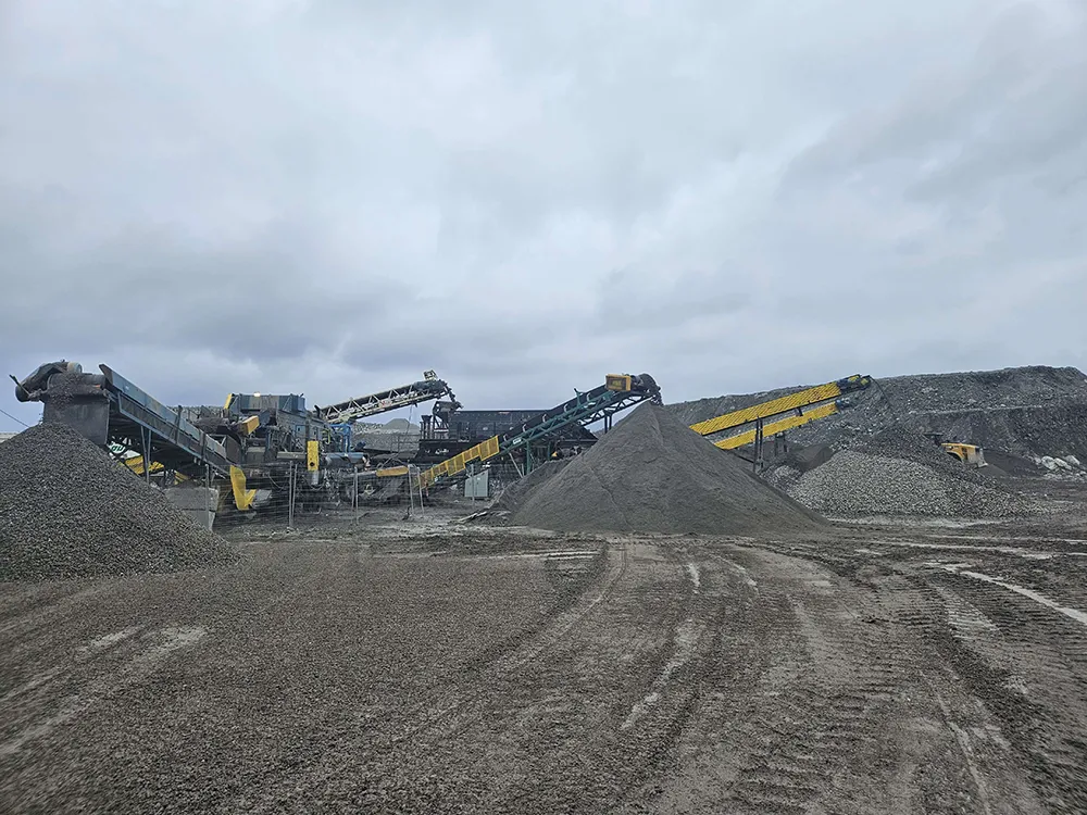 Mine Renard, production d'agrégats