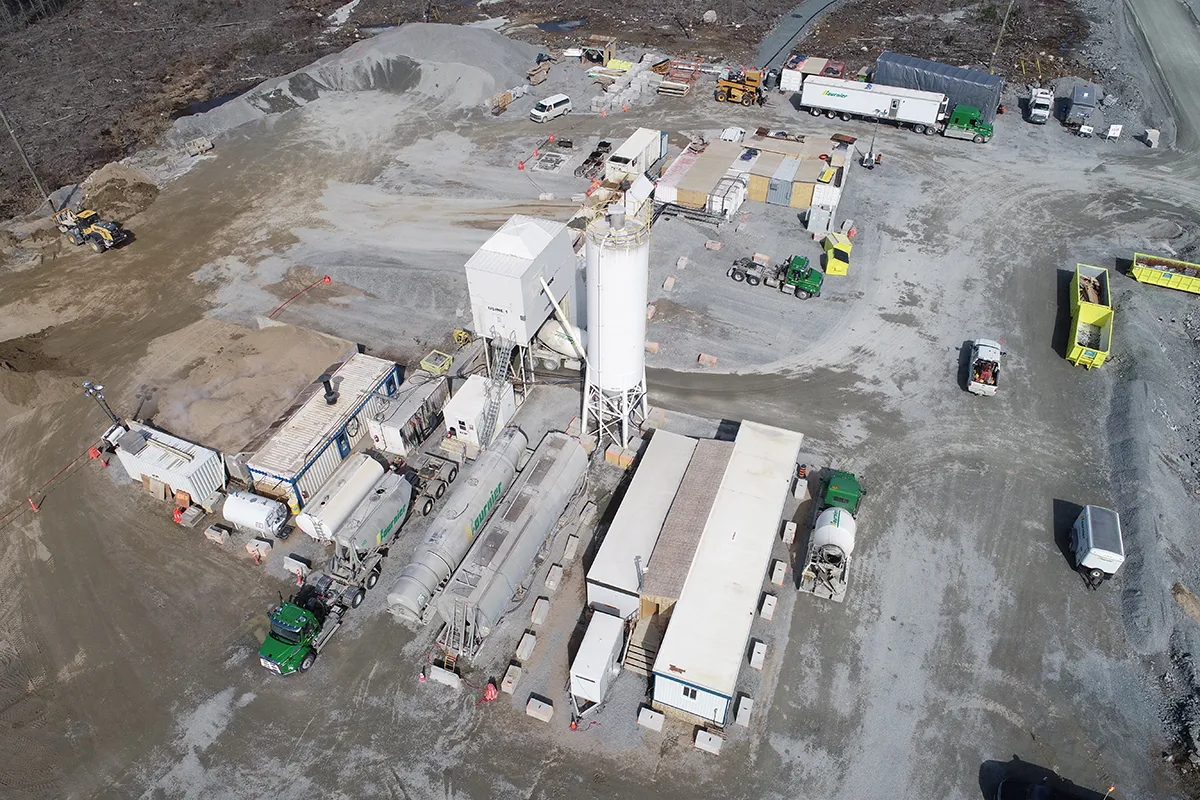 Mine Côté Gold, équipe Béton Fournier et fils