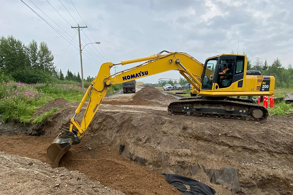 Waskaganish, rechargement et pavage de rues phase 2 et 3